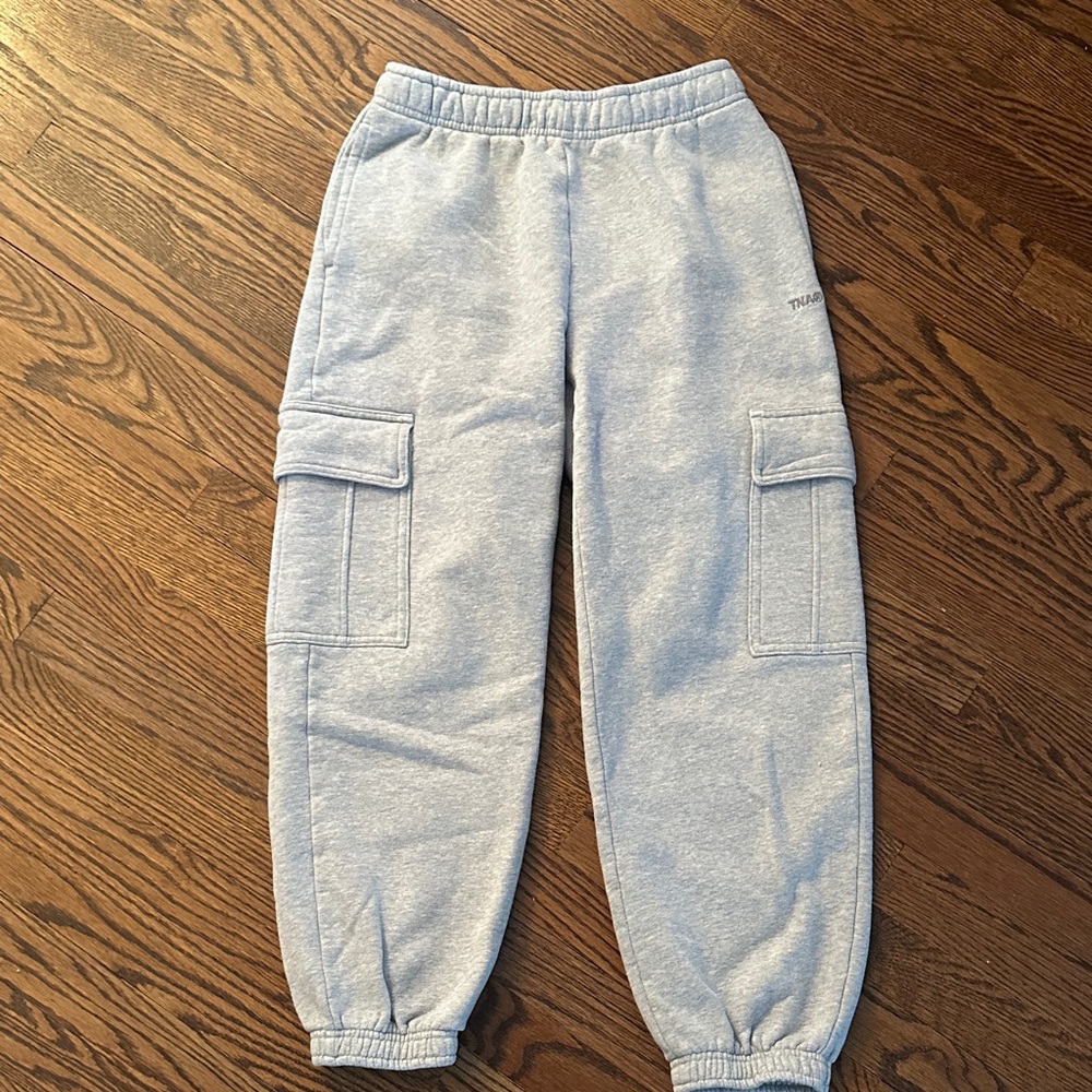 TNA Light Gray Cargo Joggers